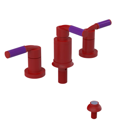 Rubinet Bidet Fitting with Spray, Diverter, and Vacum Breaker (Less Drain) Maroon
