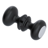 Rubinet Shower Door Knob (set) Matt Black