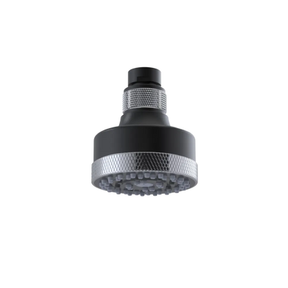 Rubinet 3 FUNCTION SHOWER HEAD Matt Black