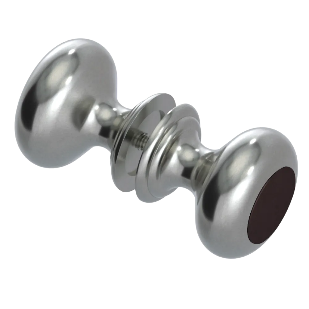 Rubinet Shower Door Knob (set) Satin Nickel