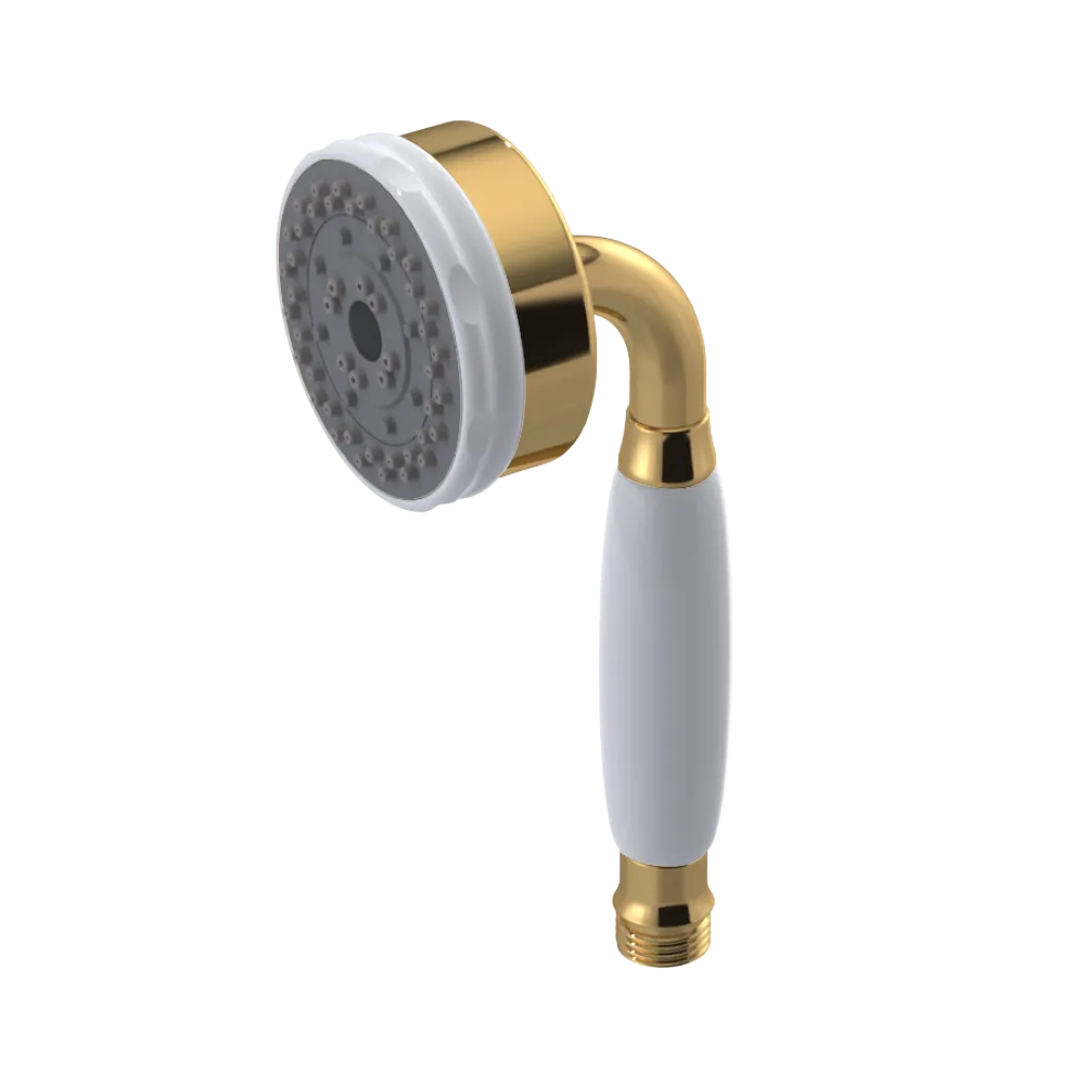 Rubinet 3 Function Hand Held Shower Only Gold