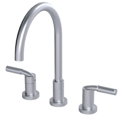 Rubinet Widespread Kitchen Set Satin Chrome