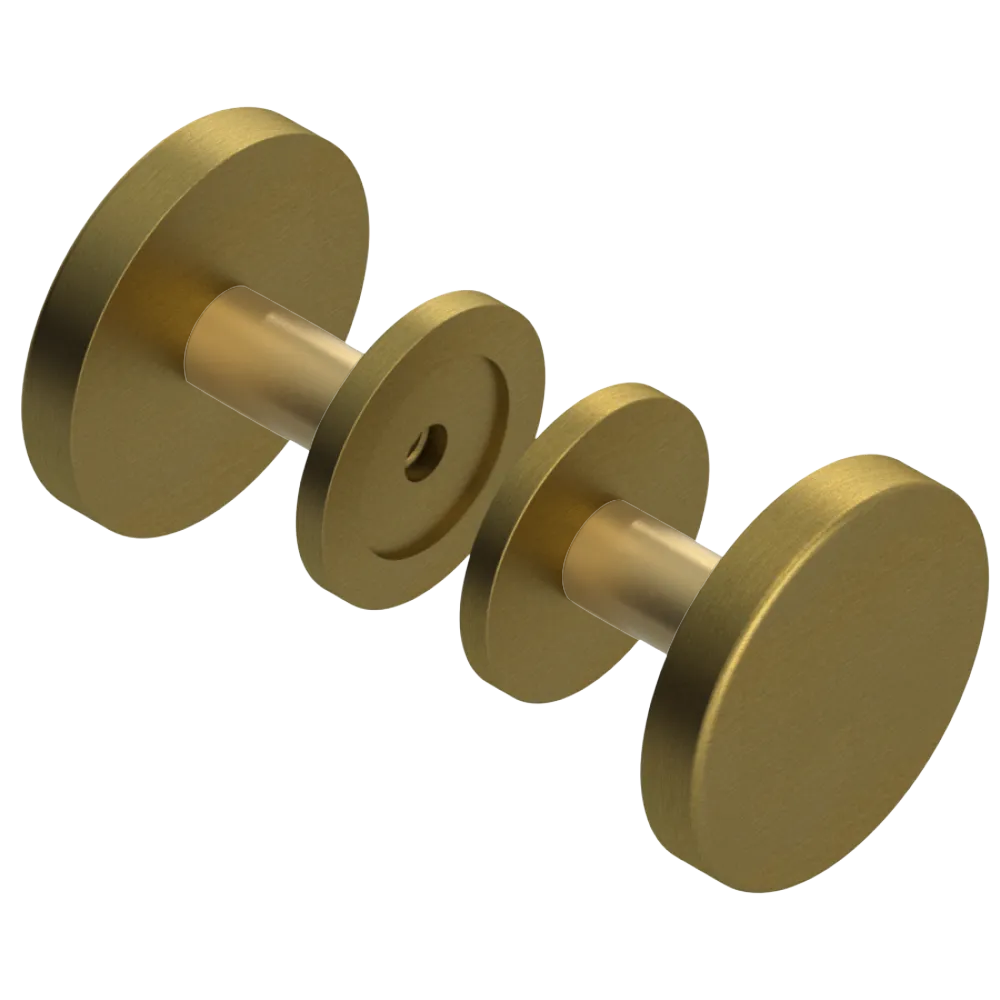Rubinet Shower Door Knob (set) Antique Brass Matt