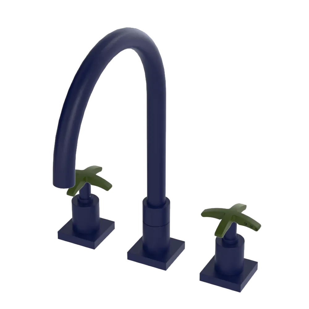 Rubinet Widespread Kitchen Set Midnight Blue