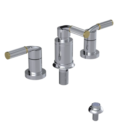 Rubinet Bidet Fitting with Spray, Diverter, and Vacum Breaker (Less Drain) Chrome