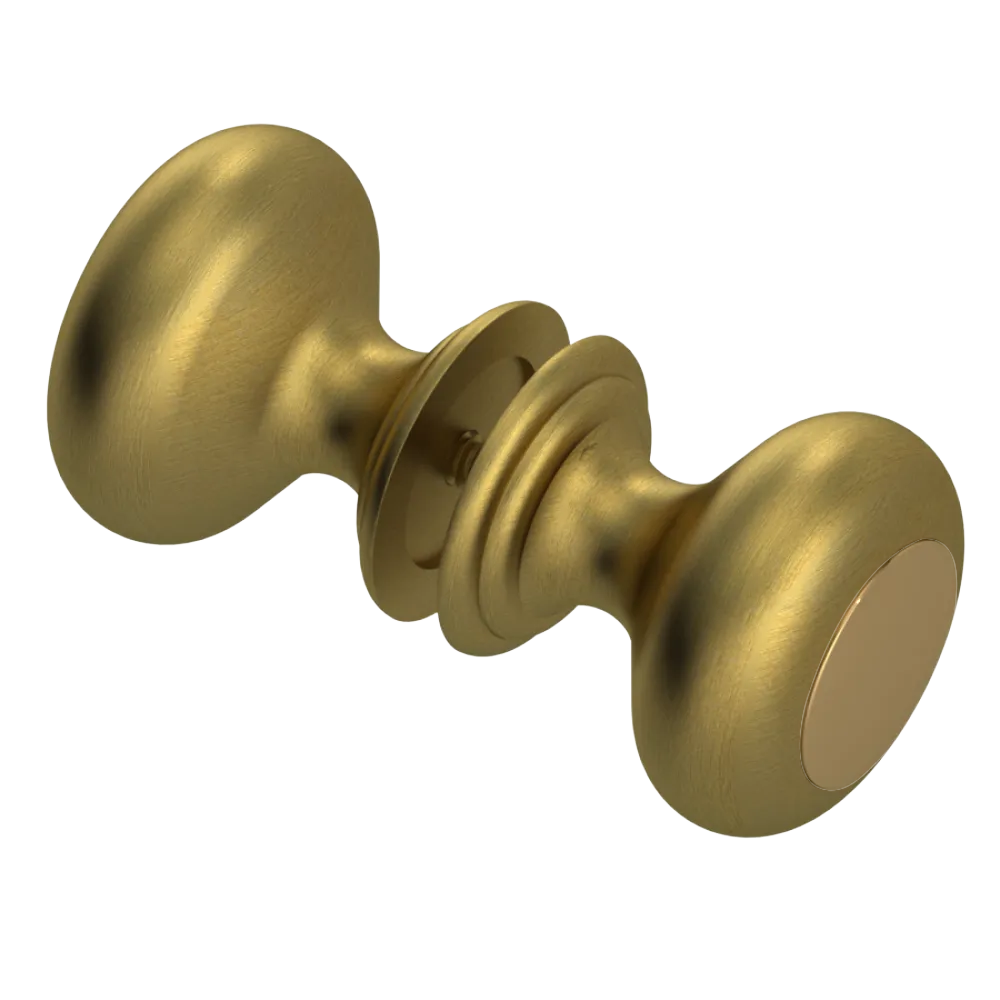Rubinet Shower Door Knob (set) Antique Brass Matt