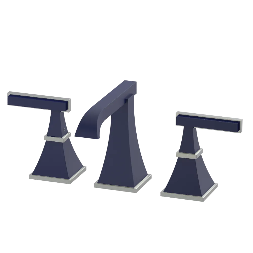 Rubinet Widespread Lav. Set. (less drain) Midnight Blue