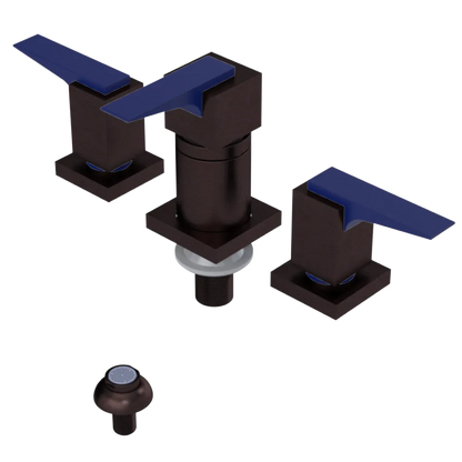 Rubinet Bidet Fitting with Spray, Diverter, and Vacuum Breaker (less drain) Tuscan Brass