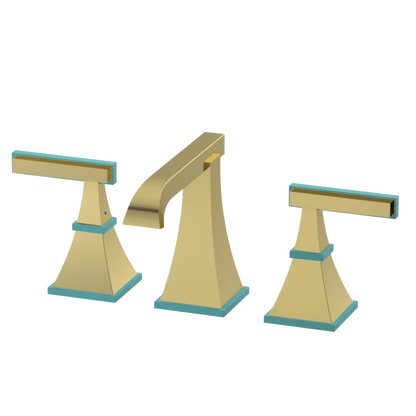 Rubinet Widespread Lav. Set. (less drain) Natural Brass