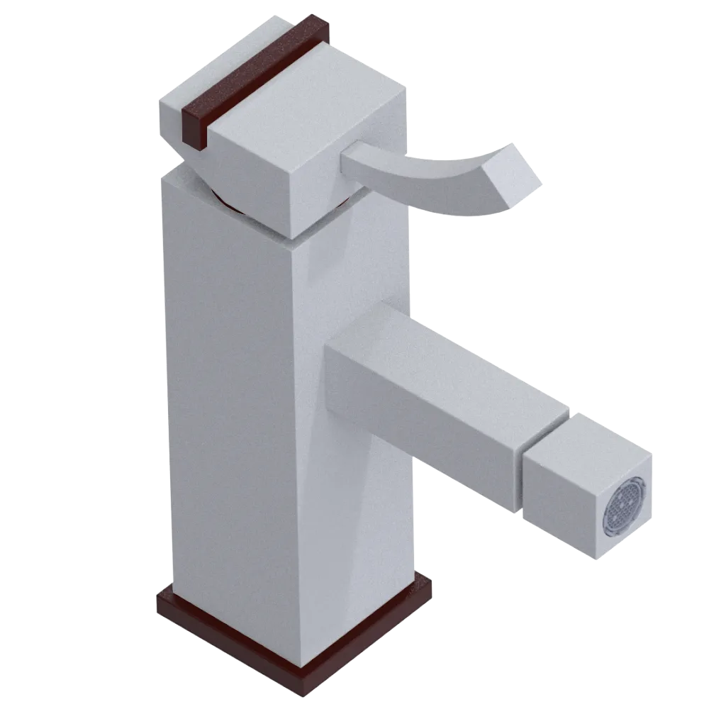 Rubinet Single Control Bidet Fitting (less drain) Matt White