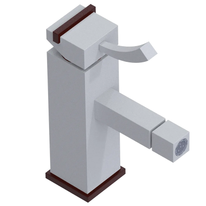 Rubinet Single Control Bidet Fitting (less drain) Matt White