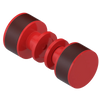 Rubinet Shower Door Knob (set) Red
