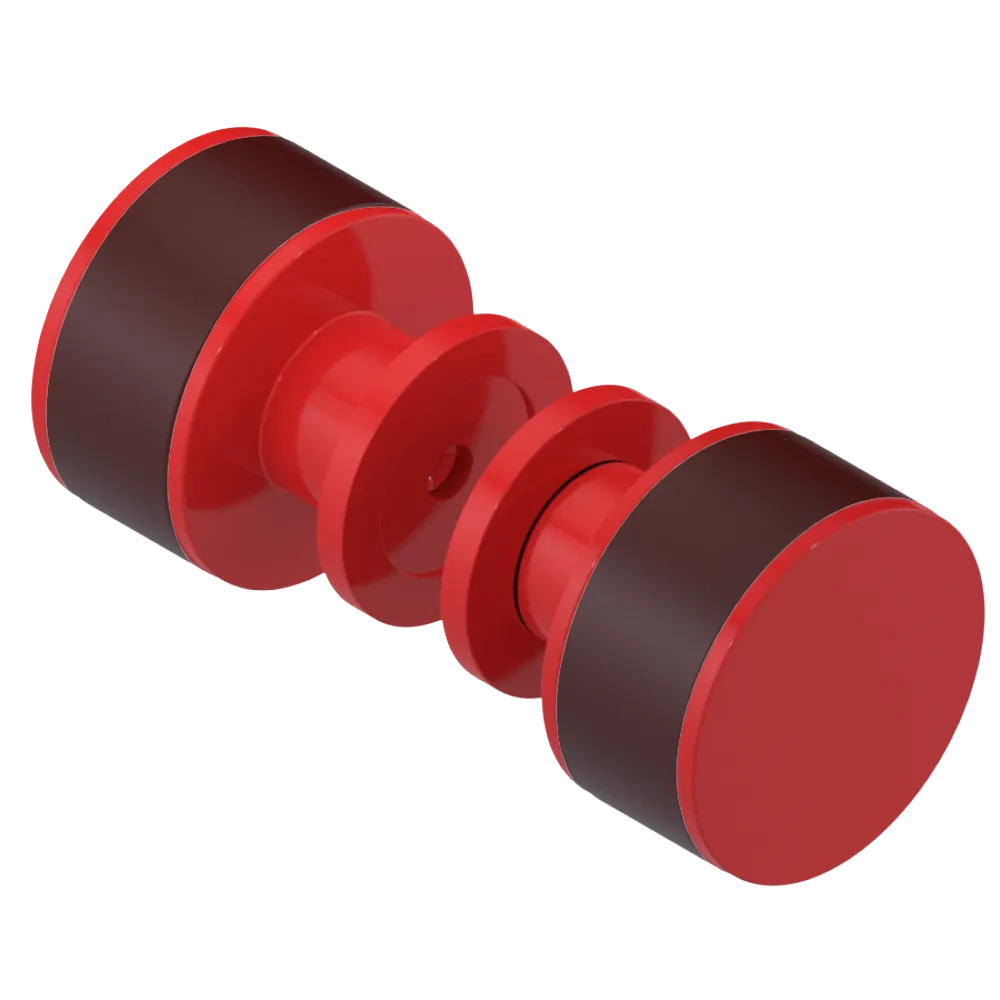 Rubinet Shower Door Knob (set) Red