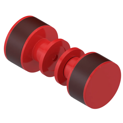 Rubinet Shower Door Knob (set) Red
