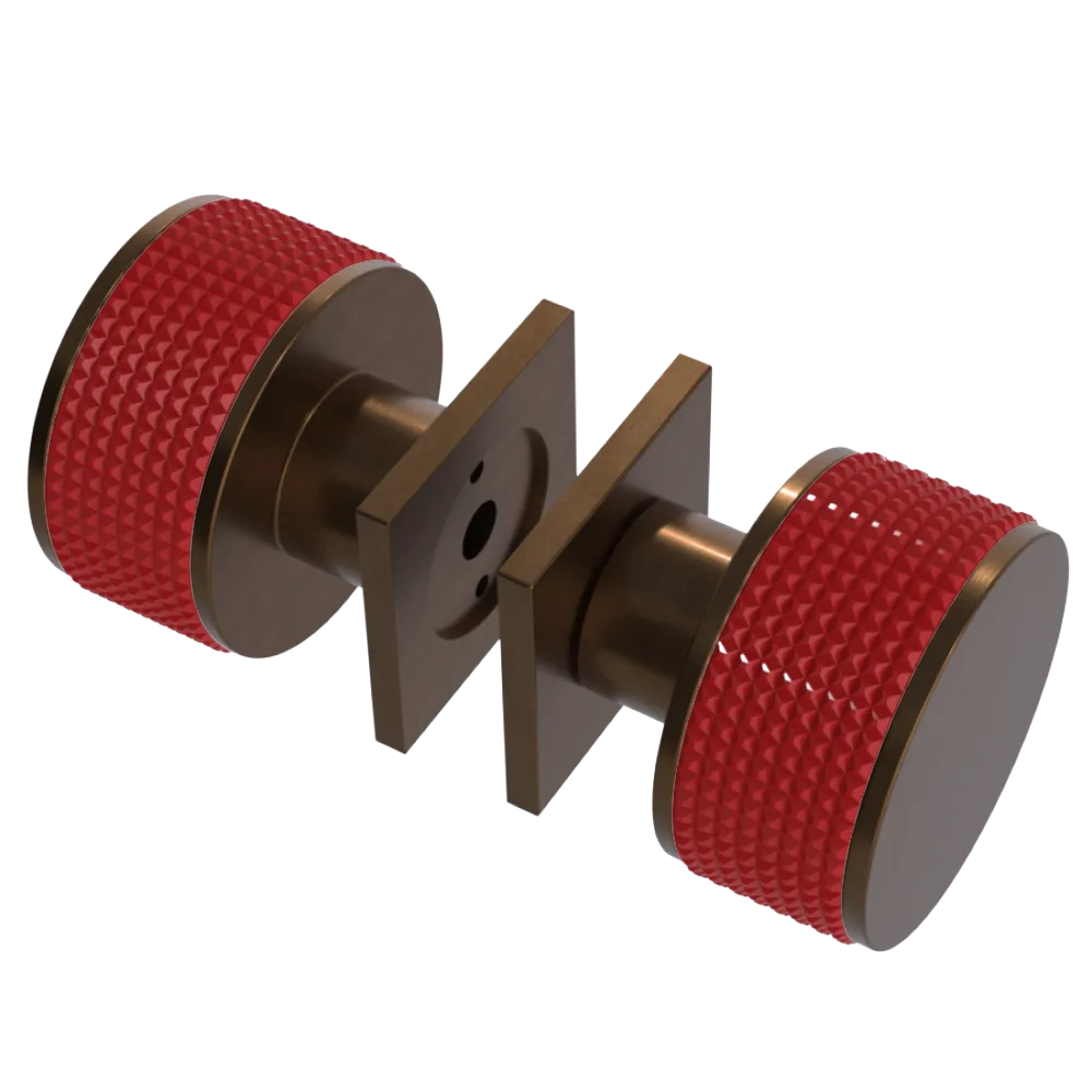Rubinet Shower Door Knob (set) Tuscan Brass
