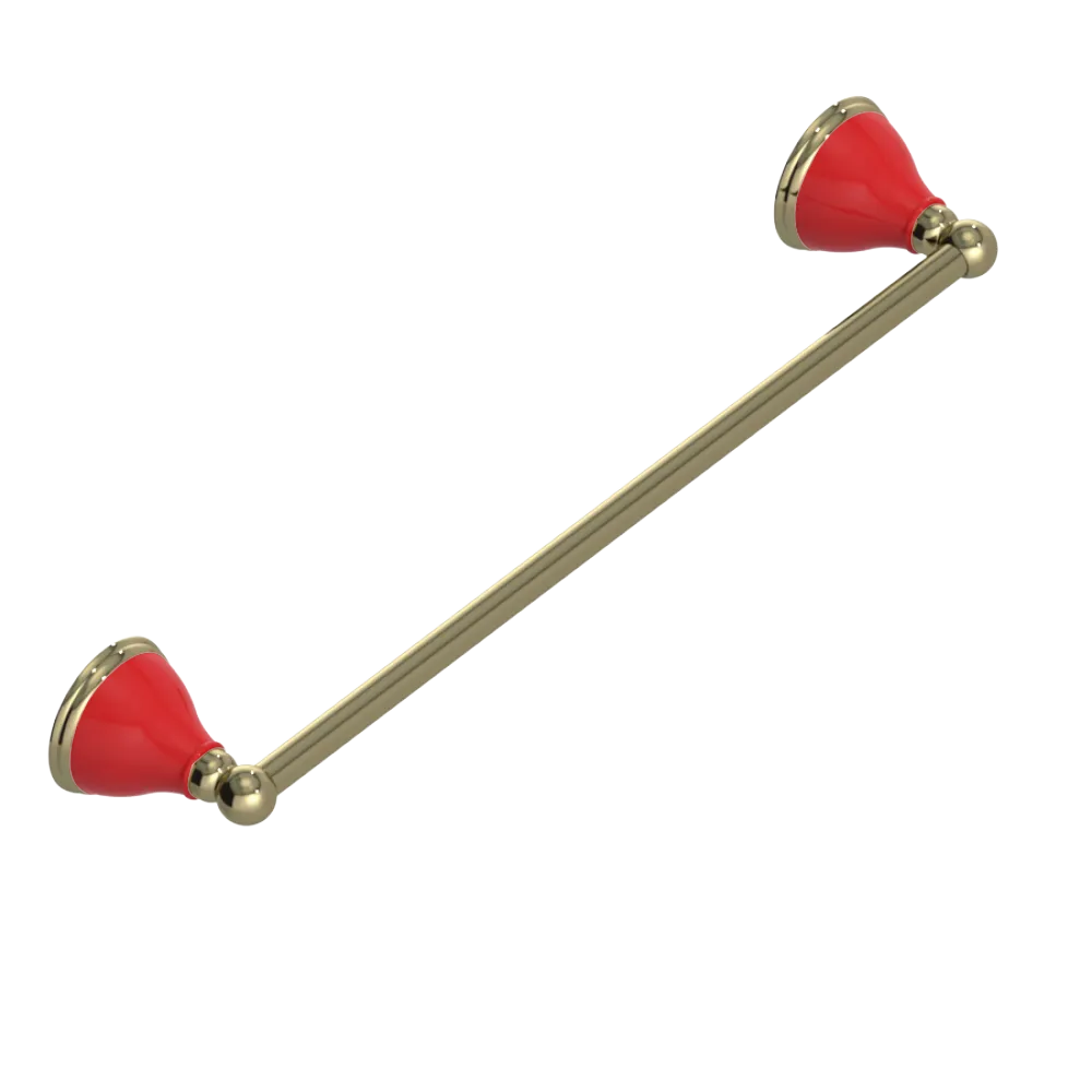 Rubinet Towel Bar 18" Natural Brass