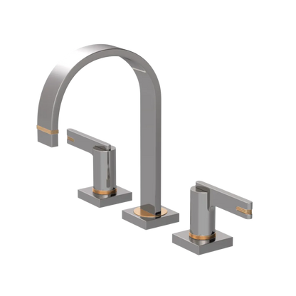 Rubinet Widespread Lav. Set. (less drain) Polished Nickel