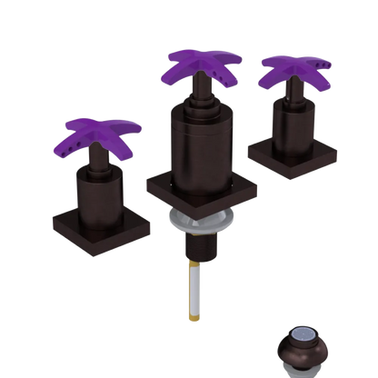 Rubinet Bidet Fitting with Spray, Diverter, and Vacuum Breaker (less drain) Tuscan Brass