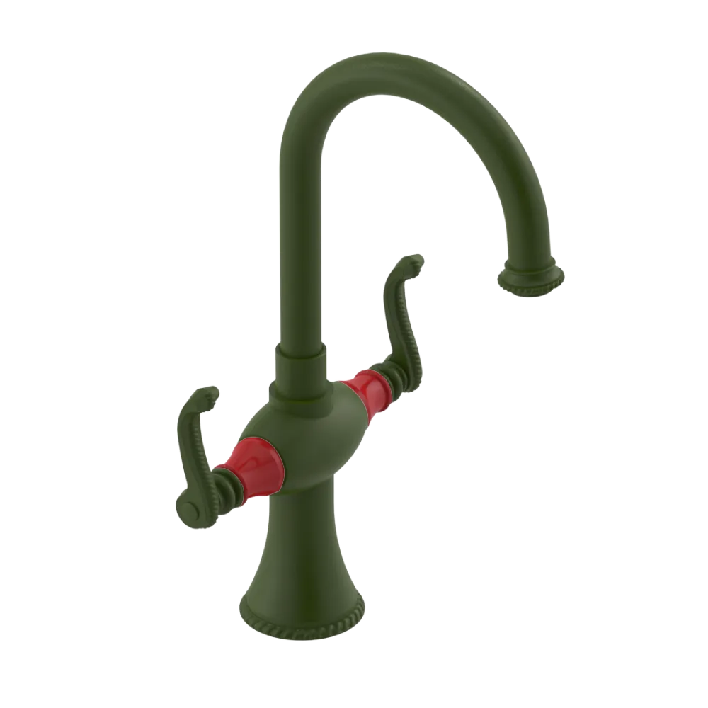 Rubinet Single Hole Dual Handle Lav. Set. (less drain) Green Envy