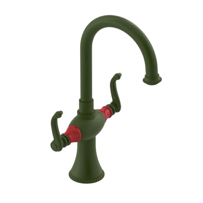 Rubinet Single Hole Dual Handle Lav. Set. (less drain) Green Envy