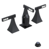 Rubinet Bidet Fitting with Spray, Diverter, and Vacum Breaker (Less Drain) Black
