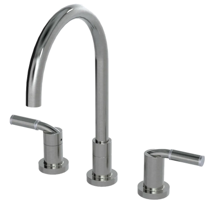 Rubinet Widespread Kitchen Set Satin Nickel