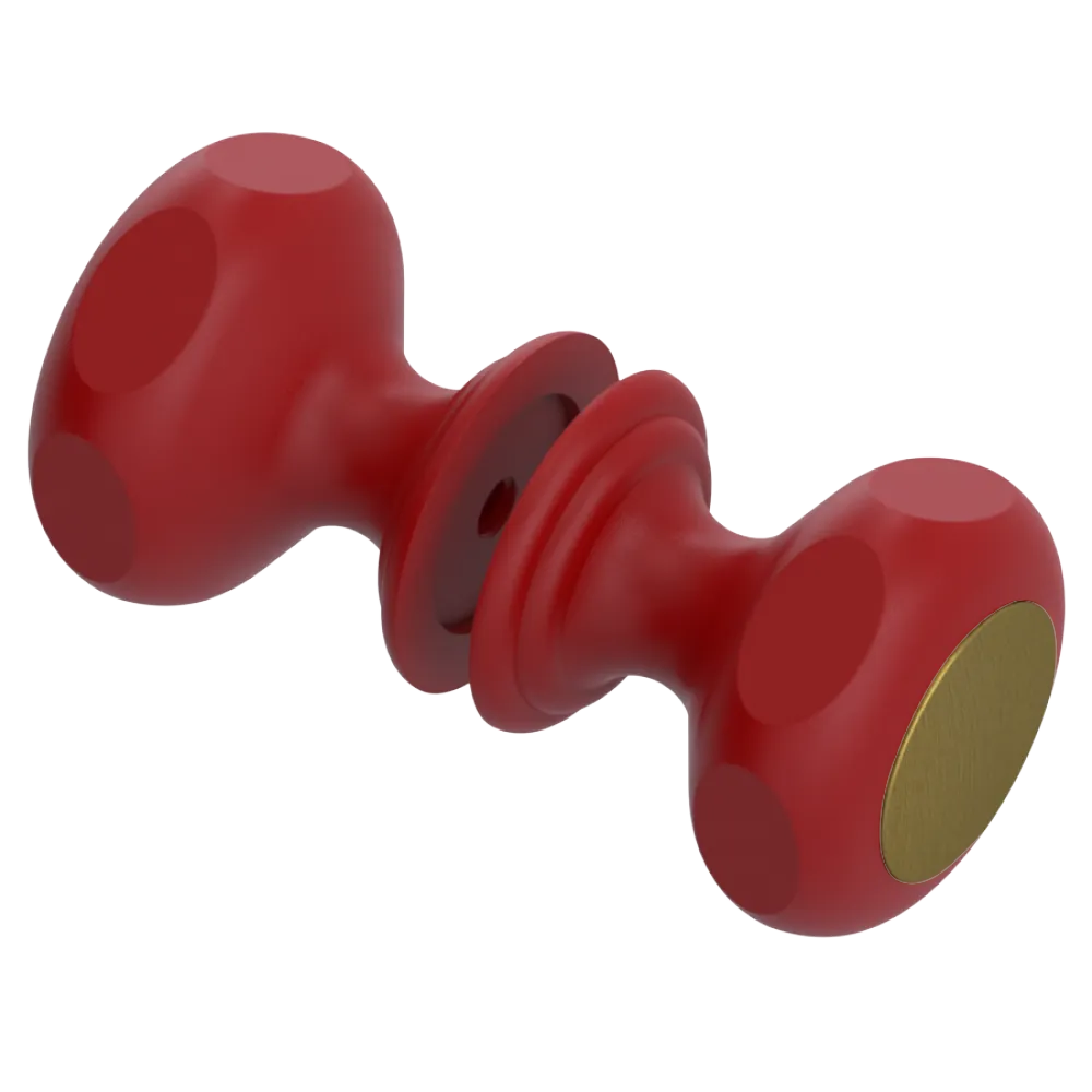 Rubinet Shower Door Knob (set) Maroon