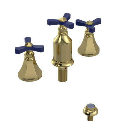 Rubinet Bidet Fitting with Spray, Diverter, and Vacum Breaker (Less Drain) Natural Brass