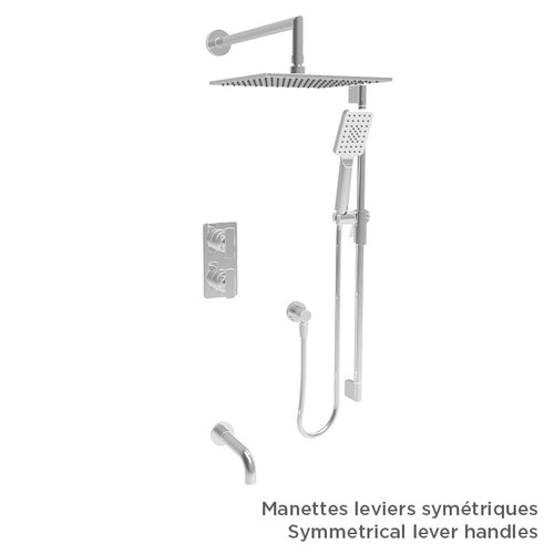 Baril Complete thermostatic pressure balanced shower kit without handle