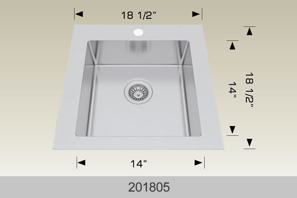 Bosco 201805 Stainless Steel Undermount Sink