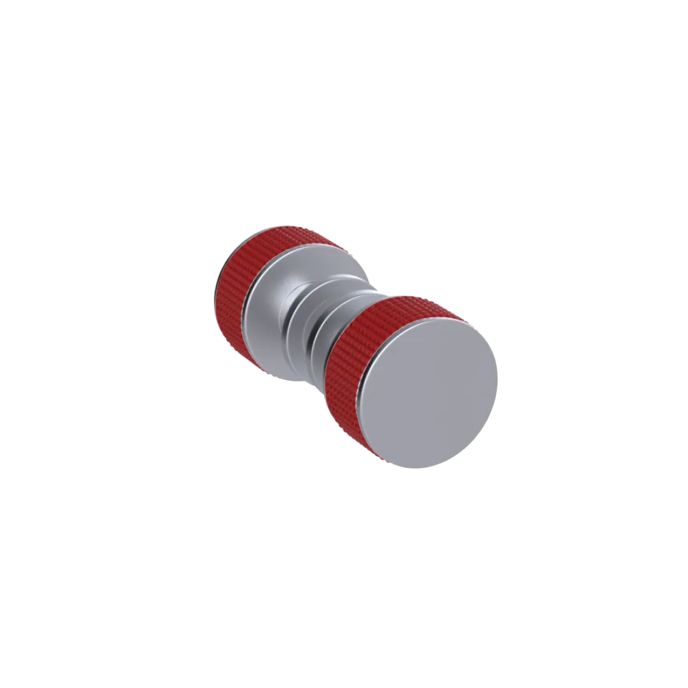 Rubinet Shower Door Knob (set) Satin Chrome