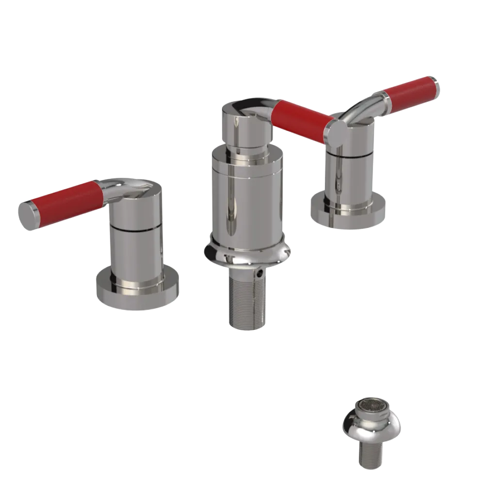 Rubinet Bidet Fitting with Spray, Diverter, and Vacuum Breaker (less drain) Polished Nickel