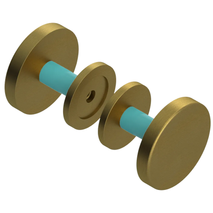 Rubinet Shower Door Knob (set) Antique Brass Matt