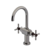 Rubinet Single Hole Dual Handle Lav. Set with LaSalle Spout (less drain) Polished Nickel