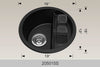 Bosco 205015S 15" Granite Composite Bar / Prep Sink