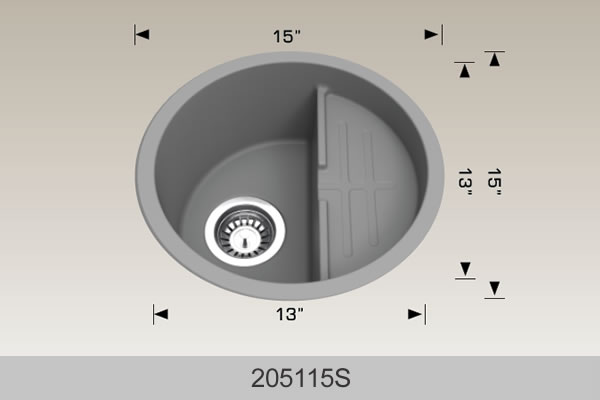 Bosco 205115S 15" Granite Composite Sink