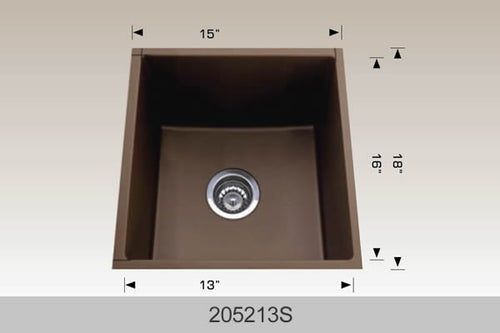 Bosco 205213S 21" Stainless Steel Undermount Sink