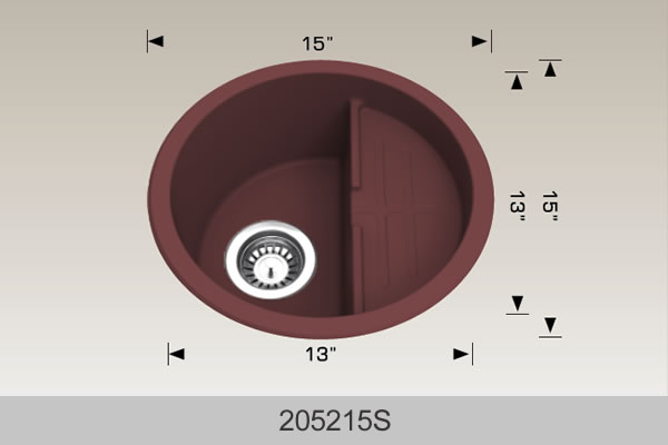 Bosco Granite Series Undermount Sink 15"