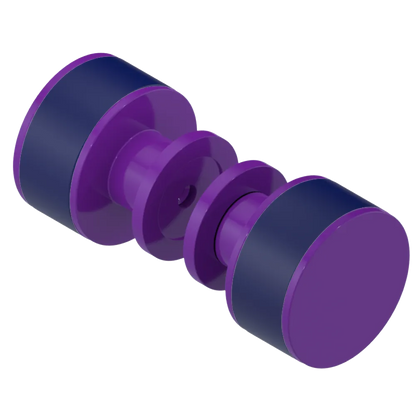 Rubinet Shower Door Knob (set) Purple Haze