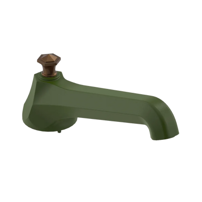 Rubinet Tub Filler Spout Deck Mount Green Envy
