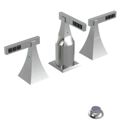 Rubinet Bidet Fitting with Spray, Diverter, and Vacum Breaker (Less Drain) Satin Nickel