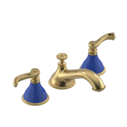 Rubinet Widespread Lav. Set. (less drain) Satin Brass