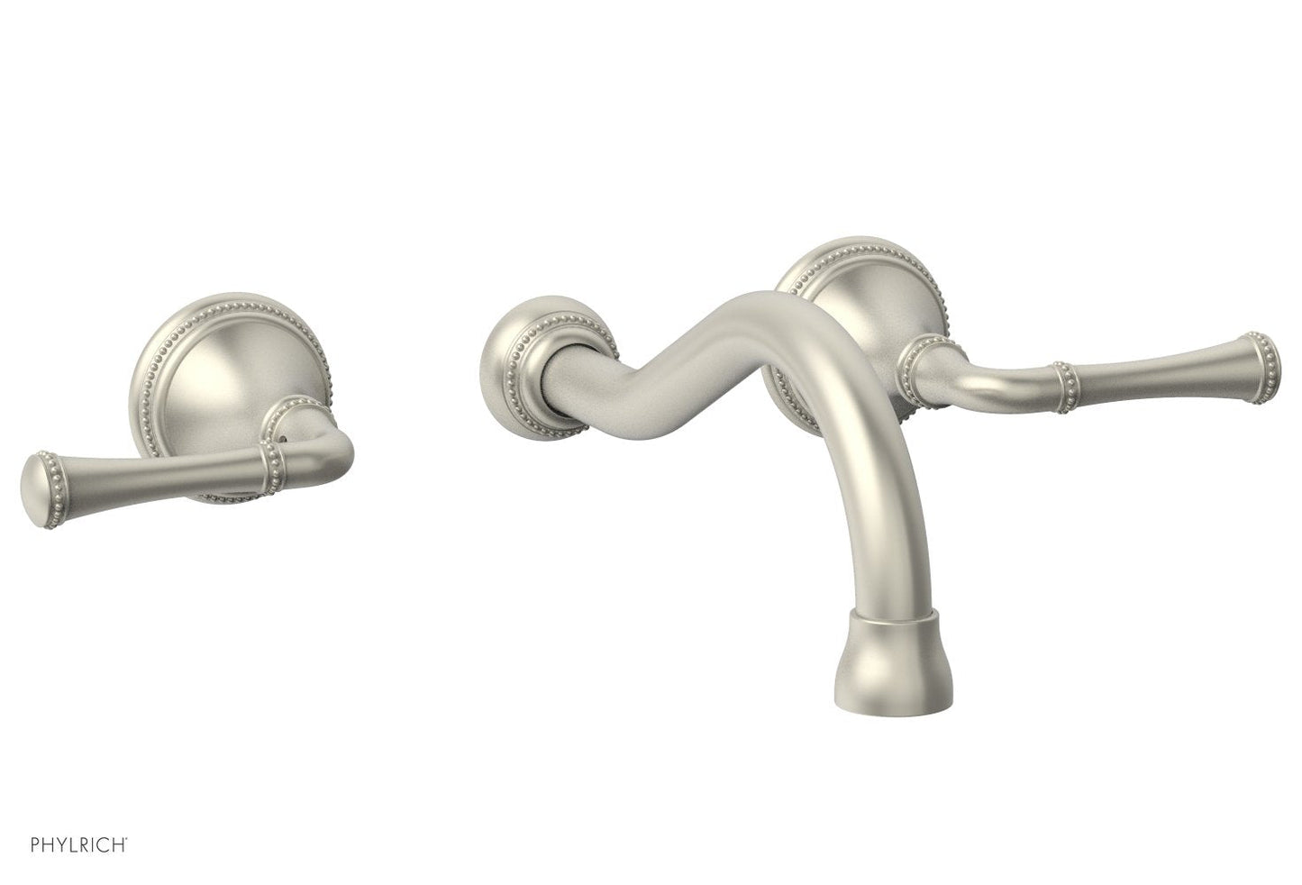 Phylrich BEADED Wall Tub Set - Lever Handles 207-56