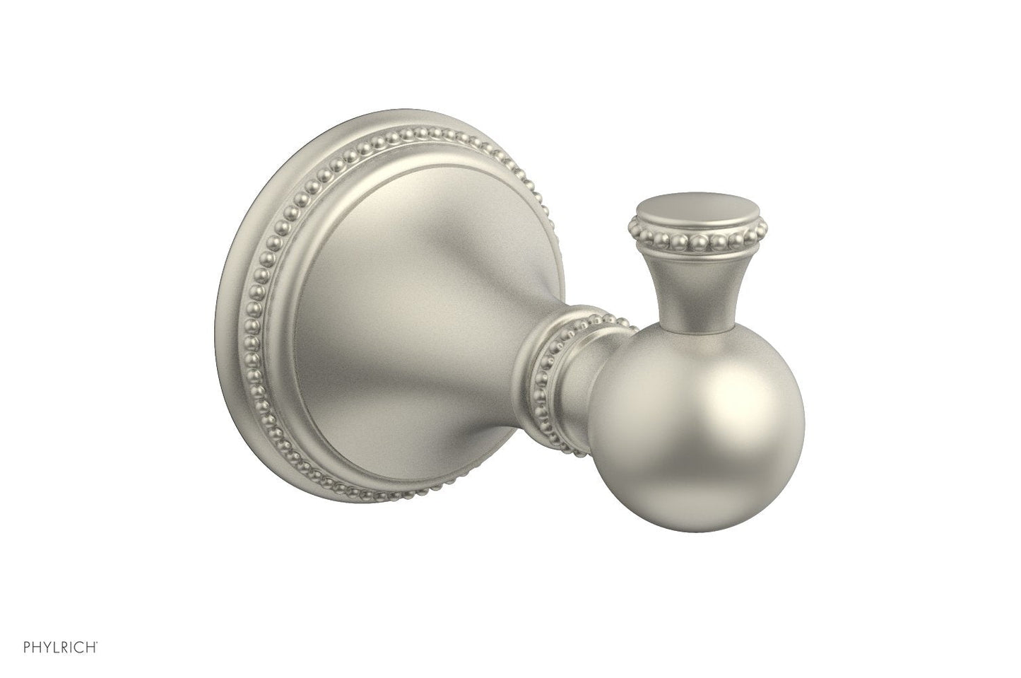 Phylrich BEADED Single Robe Hook 207-76