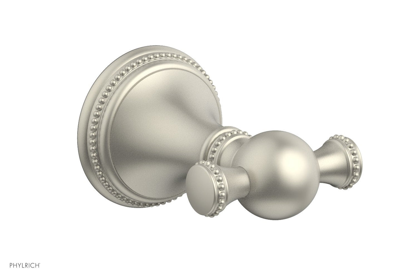 Phylrich BEADED Double Robe Hook 207-77
