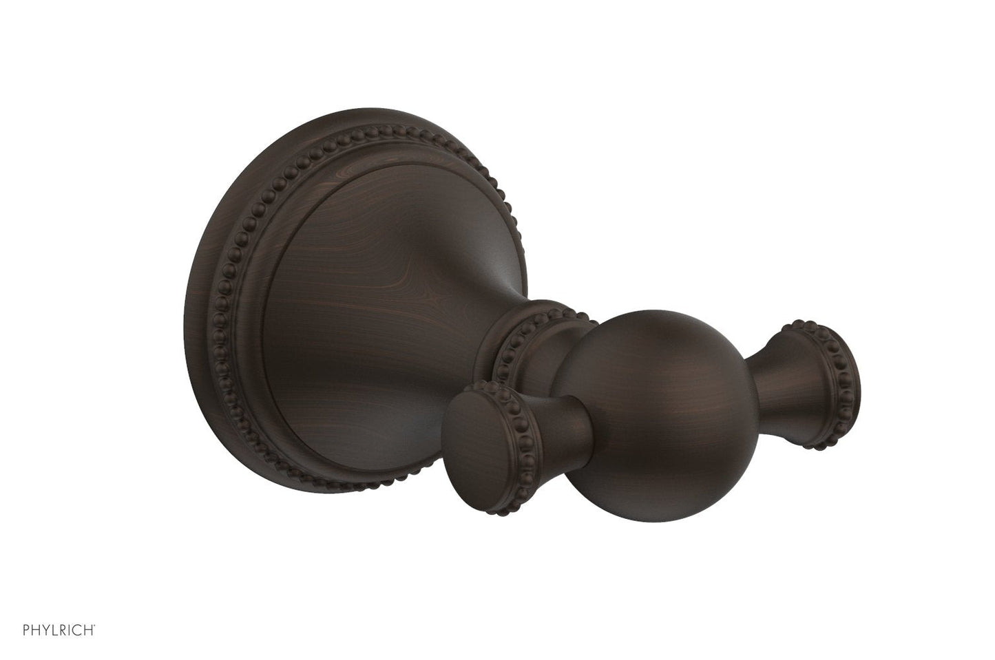 Phylrich BEADED Double Robe Hook 207-77