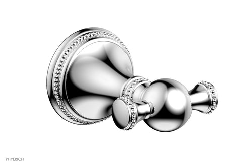 Phylrich BEADED Double Robe Hook 207-77