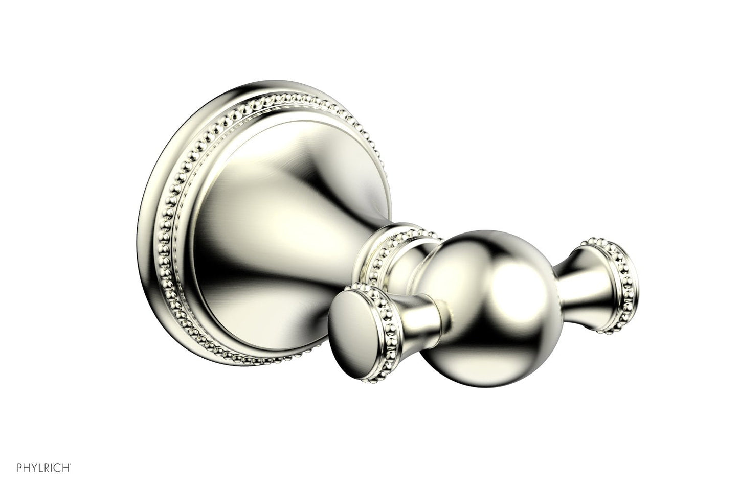 Phylrich BEADED Double Robe Hook 207-77