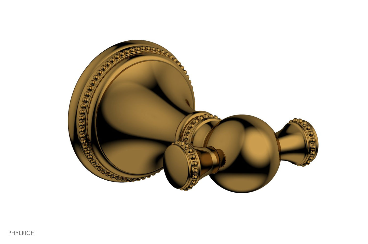 Phylrich BEADED Double Robe Hook 207-77