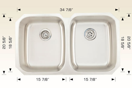 Bosco Builder Series Undermount Sink 35 x 20